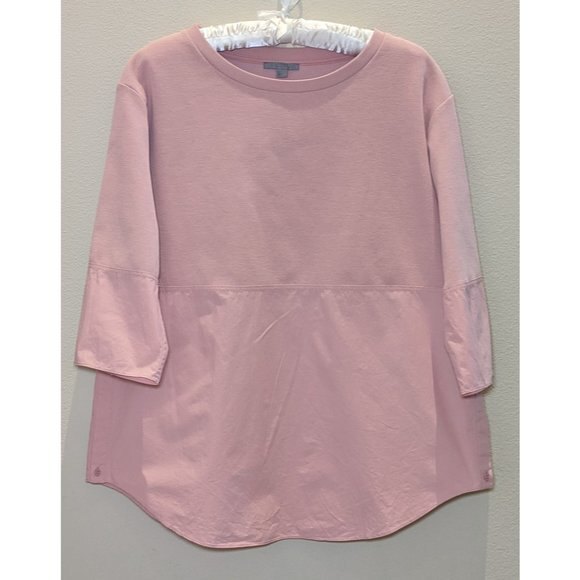 COS Sweatshirt With Shirt Hem Pink Blouse - Picture 14 of 14